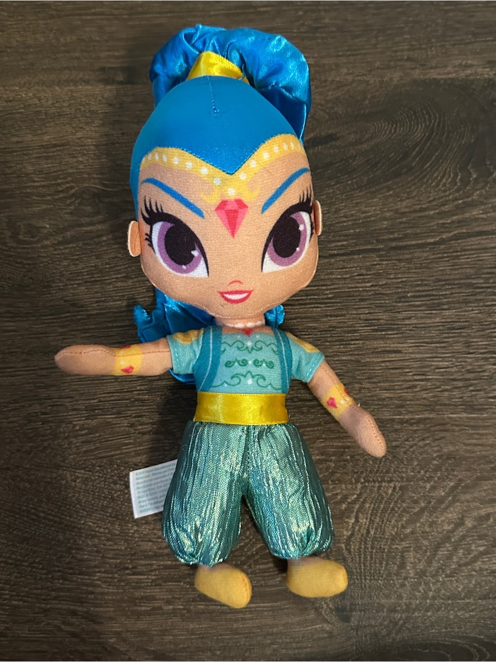 Shimmer and Shine Plush Stuffed Doll Nickelodeon blue hair